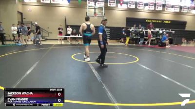 195 lbs Quarterfinal - Jackson Wacha, Iowa vs Evan Franke, Pack732 Wrestling Academy