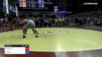 220 lbs Rnd Of 64 - Xavier Walsh, Missouri vs Xavier Diaz, Texas