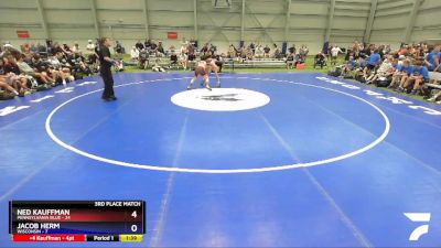 132 lbs Placement Matches - Ned Kauffman, Pennsylvania Blue vs Jacob Herm, Wisconsin