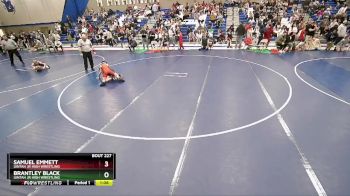 76 lbs Cons. Round 4 - Brantley Black, Uintah Jr High Wrestling vs Samuel Emmett, Uintah Jr High Wrestling