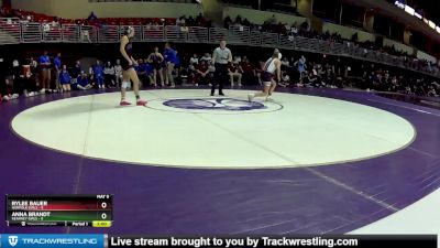 155 lbs Round 6 (8 Team) - Rylee Bauer, Norfolk Girls vs Anna Brandt, Kearney Girls