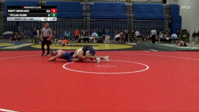 285 lbs Champ. Round 1 - Emitt Mercado, Menlo (Calif.) vs Rylan Kuhn, Air Force