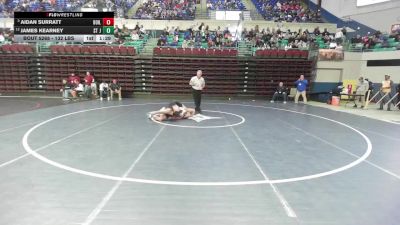 132 lbs Consi Of 8 #2 - Aidan Surratt, Boiling Springs vs James Kearney, St James