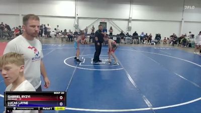 92 lbs Semis & 3rd Wb (16 Team) - Gabriel Ryzyi, Michigan vs Lucas Layne, Florida