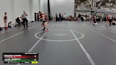 115 lbs Placement (4 Team) - Brandon Sowers, Outsiders WC vs Jacob Lawrence, Brawler Elite