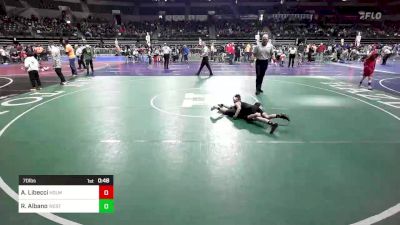 70 lbs Round Of 32 - Anthony D Libecci, Holmdel vs Rocco Albano, West Essex