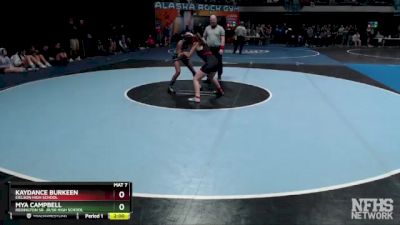 126G Champ. Round 1 - Kaydance Burkeen, Eielson High School vs Mya Campbell, Redington Sr. Jr/Sr High School