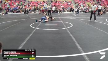 140 lbs Cons. Round 4 - Tucker Duell, Manhattan Wrestling Club vs Aidan Werner, SAW