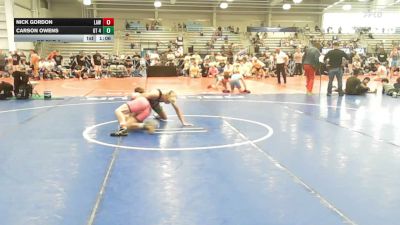 132 lbs Rr Rnd 2 - Nick Gordon, LAW Red - HSB vs Carson Owens, GT 4238 - HSB