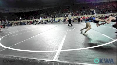 97 lbs Consi Of 4 - Abrianne Halapy, Tulsa Blue T Panthers vs Karlye Brown, Wagoner Takedown Club