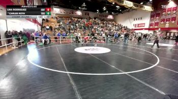 130 lbs Champ. Round 1 - Carlee Roth, Thunder Basin vs Lina Rodriguez, Central