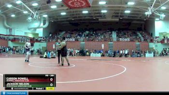 285 lbs Quarterfinal - Carson Powell, Norwell Wrestling Club vs Jackson Nelson, Noblesville Wrestling Club