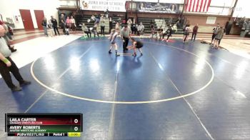 110 lbs 5th Place Match - Laila Carter, Cougars Wrestling Club vs Avery Roberts, Aviator Wrestling Academy