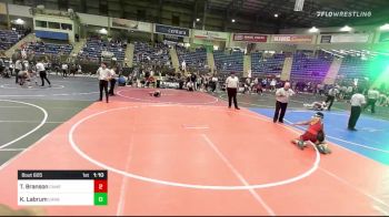 98 lbs Quarterfinal - Tatum Branson, Camel Kids vs Koen Labrum, Carbon WC