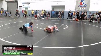 73 lbs Cons. Semi - Elena Vreeland, Alaska Battle Cats Wrestling Club vs Eowyn Esmay, Baranof Bruins Wrestling Club