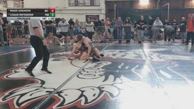 145 lbs 7th Place - Riker Ohearon, Mat Assassins vs Logan Refsnider, Pinnacle