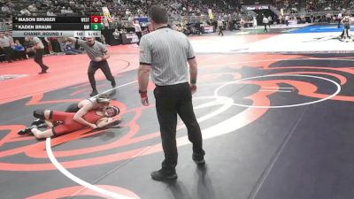 Champ. Round 1 - Kaden Braun, Millard West vs Mason Bruber, Omaha Westside