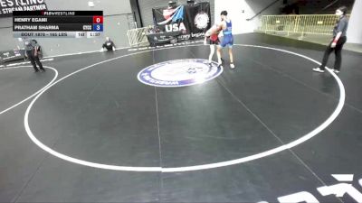 165 lbs Champ. Round 1 - Henry Egami vs Pratham Sharma, Community Youth Center - Concord Campus Wrestling