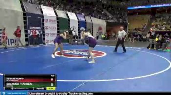 135 lbs Cons. Round 1 - Rhian Kempf, Blue Springs vs Savanna Franklin, Belton
