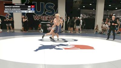 65 kg Cons. Rd Of 64 - Berkley Behrens, Beast Mode Wrestling vs Zephyr Aubuchon, Carlsbad High School Wrestling