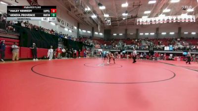 120 lbs Semifinal - Geneva Provence, Arlington Martin vs Hailey Kennedy, Coppell