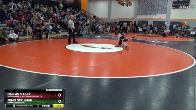 B-10 lbs Quarterfinal - Fenix Stallman, Hammerin Hawks vs Dallas Shultz, West Branch Youth Wrestling Cl