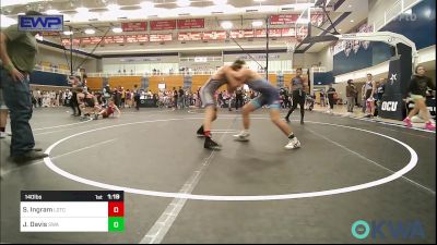 140 lbs Quarterfinal - Stephen Korbin Ingram, Lone Grove Takedown Club vs Jace Davis, Shelton Wrestling Academy