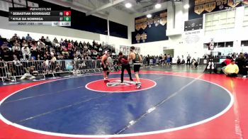 144 lbs Quarterfinal - Sebastian Rodriguez, Palm Desert vs Kyle Da Nobrega, South Torrance