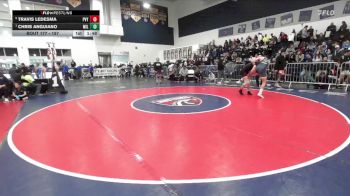 157 lbs Quarterfinal - Chris Anguiano, Millikan vs Travis Ledesma, Paloma Valley