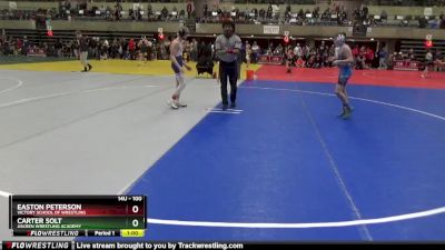 100 lbs Cons. Round 1 - Easton Peterson, Victory School Of Wrestling vs Carter Solt, Askren Wrestling Academy