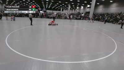 132 lbs Champ. Rd Of 32 - Sean Monroe, Southern Illinois Regional Training Center vs Tyler Paulson, LaCrosse Area Wrestlers