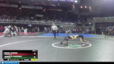 106 lbs Cons. Round 1 - Roberto Martinez, West Park vs Brady Hardin, Summerville