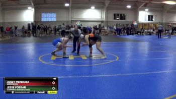 145 lbs Quarterfinal - Josey Mendoza, GIBSONBURG vs Jesse Foebar, CLERMONT NORTHEASTERN