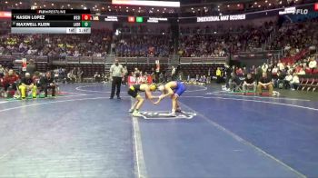 1A-120 lbs Cons. Round 2 - Maxwell Klein, Lawton-Bronson vs Kasen Lopez, West Sioux, Hawarden