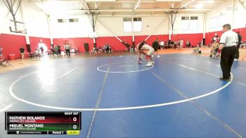 184 lbs Cons. Round 2 - Miguel Montano, Bakersfield College vs Mathew Bolanos, Fresno City College