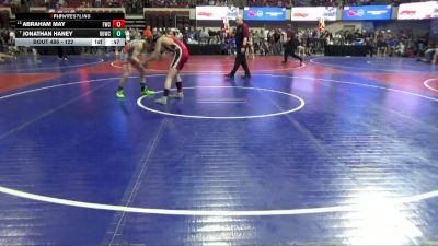 122 lbs Quarterfinal - Jonathan Haney, Powell Wrestling Club vs Abraham May, Fairfield Wrestling Club