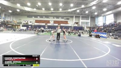 108 lbs Round 1 (3 Team) - Gabriel Simpson, Minisink Valley vs Cooper Constantine, Yorktown Sr