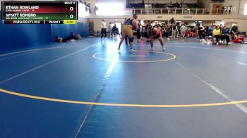 184 lbs Quarterfinals (16 Team) - Ethan Rowland, Carl Albert State vs Wyatt Romero, Big Bend Community College