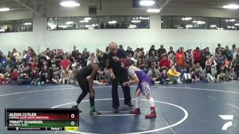 96 lbs Cons. Round 1 - Trinity Shannon, No Mercy BTSD vs Alexis Cutler, Farwell Elite Youth Wrestling