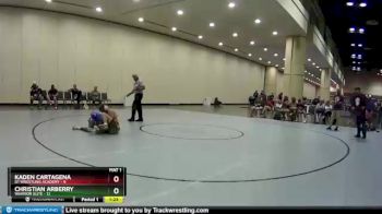 132 lbs Round 6 (10 Team) - Christian Arberry, Warrior Elite vs Kaden Cartagena, D1 Wrestling Academy