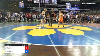 126 lbs Rnd Of 64 - Jacob Norris, Ohio vs Tanner Depies, Wisconsin