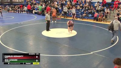 215 lbs Champ. Round 1 - Charles Geraghty, Eden vs Rod Howard, Amherst