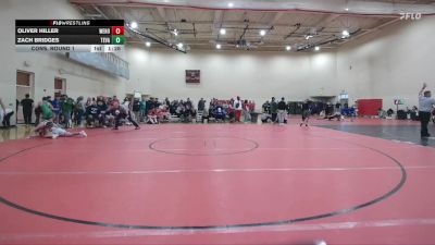 144 lbs Cons. Round 1 - Zach Bridges, Teays Valley vs Oliver Hiller, West Holmes