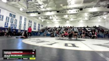 145 lbs Cons. Round 3 - Radhah Harrington, Aliso Niguel vs Izcalia Baldelomar, San Dimas