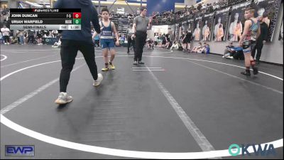 100 lbs Semifinal - John Duncan, F-5 Grappling vs Uriah Warfield, Husky WC