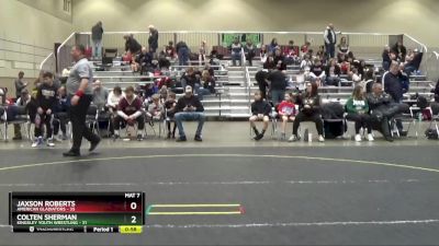 78 lbs Semifinal - Colten Sherman, Kingsley Youth Wrestling vs Jaxson Roberts, American Gladiators