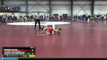 133 lbs Champ. Round 1 - Conner Mackie, Bridgewater State University vs Gabriel Leo-Esparolini, Johnson & Wales University (Rhode Island)