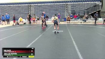 80 lbs Round 4 (10 Team) - Declan Rangel, Terps Xpress vs Rei Pate, Legend Wrestling