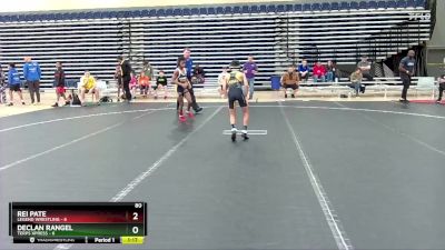 80 lbs Round 4 (10 Team) - Declan Rangel, Terps Xpress vs Rei Pate, Legend Wrestling