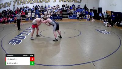 285 lbs Semifinal - Nick Wiest, General McClane vs Kaleb Kimmel, West Shamokin